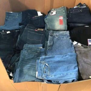 Buy Mixed Branded Zara & Levi’s Jeans – 200 pieces Premium Wholesale Denim for Men & Women - Image 3