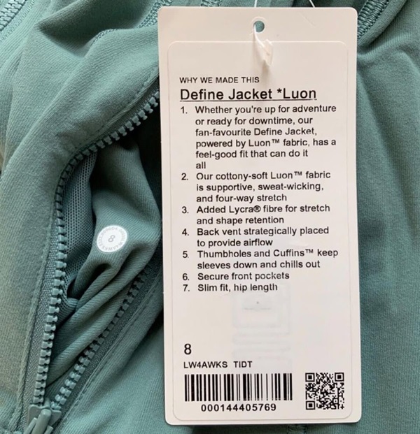 Mixed Lululemon Clothing Pallet for Sale